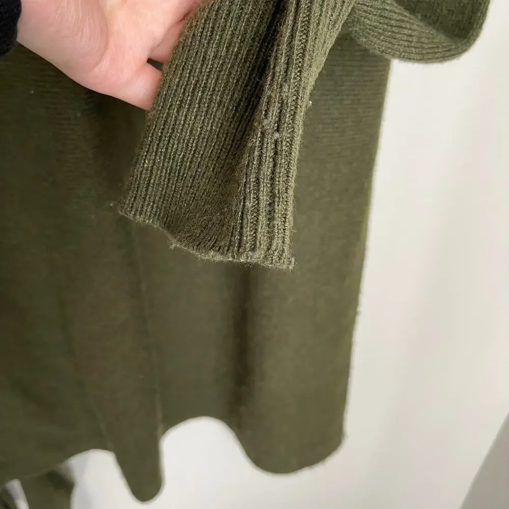 J. Crew Green Bow Wool Sweater (Size M)